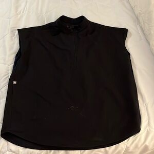 Rafaela Oversized Scrub Top - Black - S